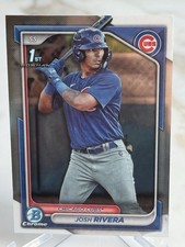 2024 Bowman #BCP-115 Josh Rivera Chrome Prospects 1st Chicago Cubs