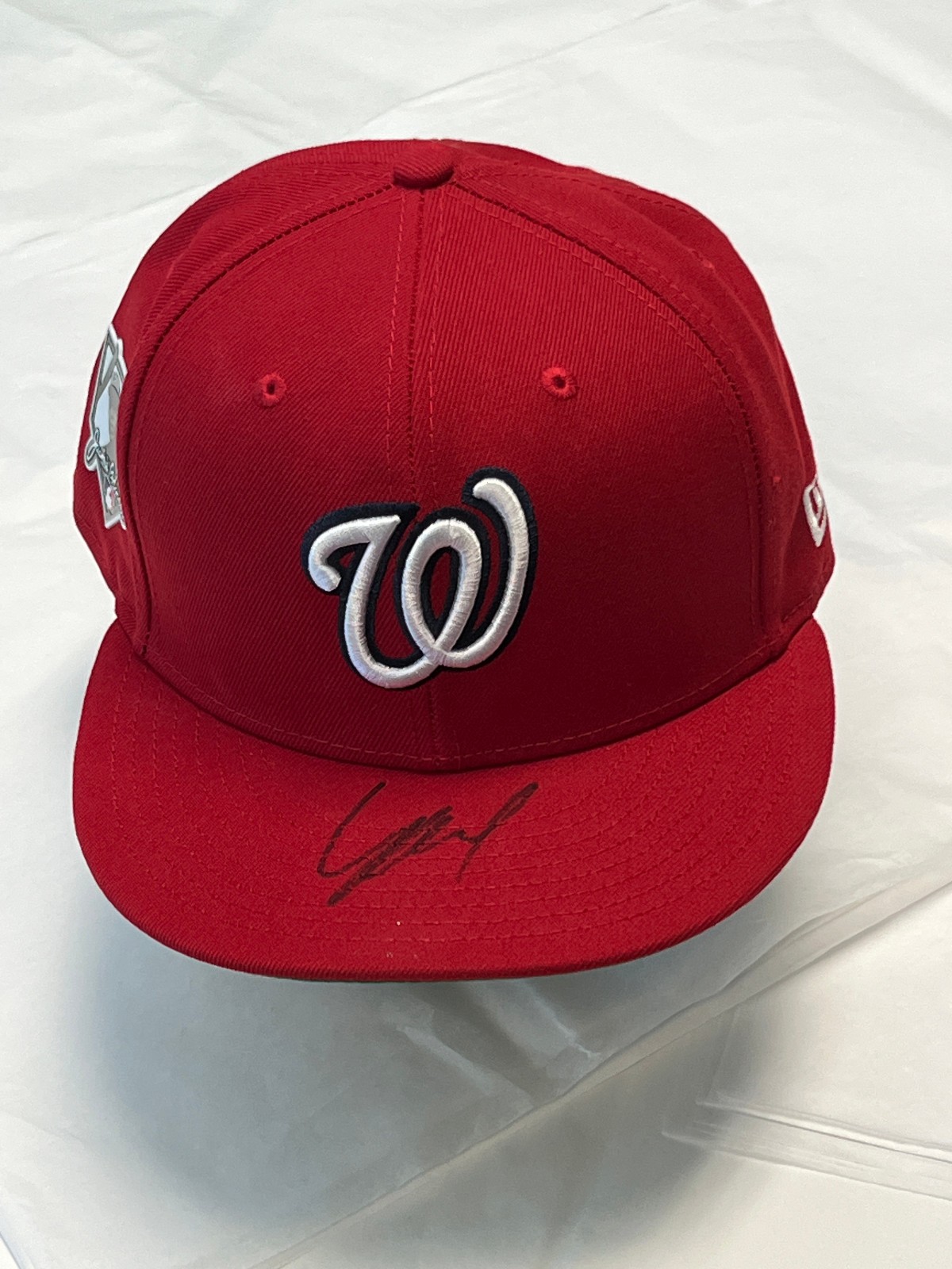 Curtis Mead Signed Game Used MLB 2026 Jackie Robinson Day Cap Auto view 5