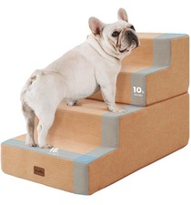 Made4Pets Dog Steps for High Bed, Extra Wide Pet Stairs for Couch/Sofa - 35D Foa