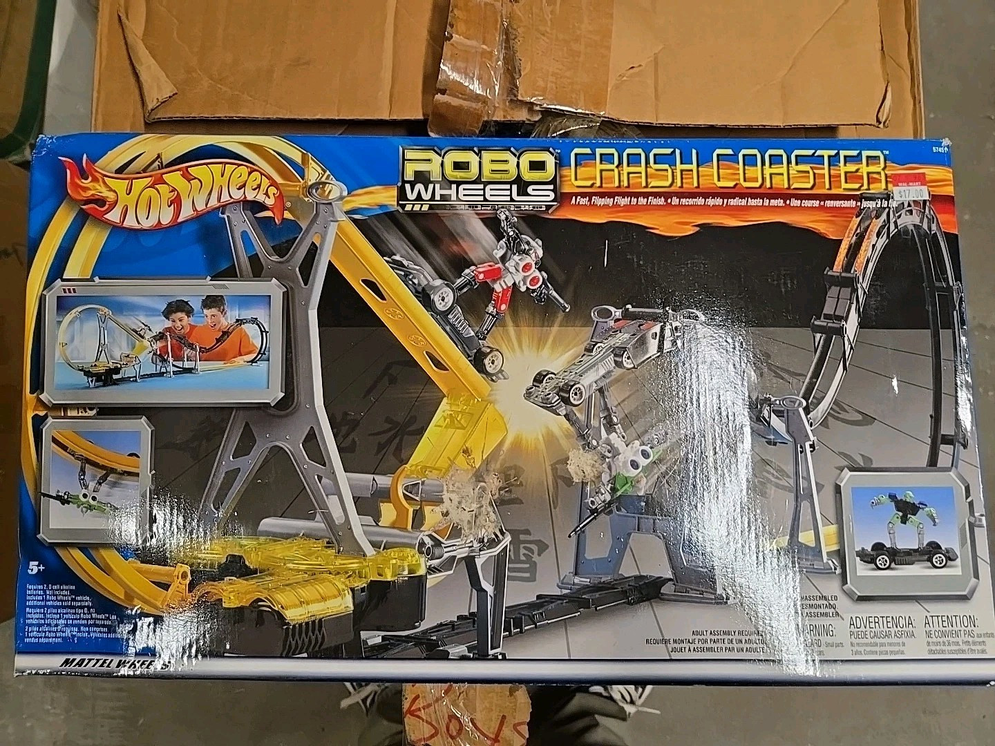 Hot Wheels Robo Wheels Crash Coaster Playset 2002 NEW OPENED BOX
