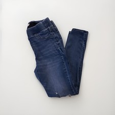 Old Navy Rockstar Jeggings Ankle Denim Blue Distressed Women's Size 12