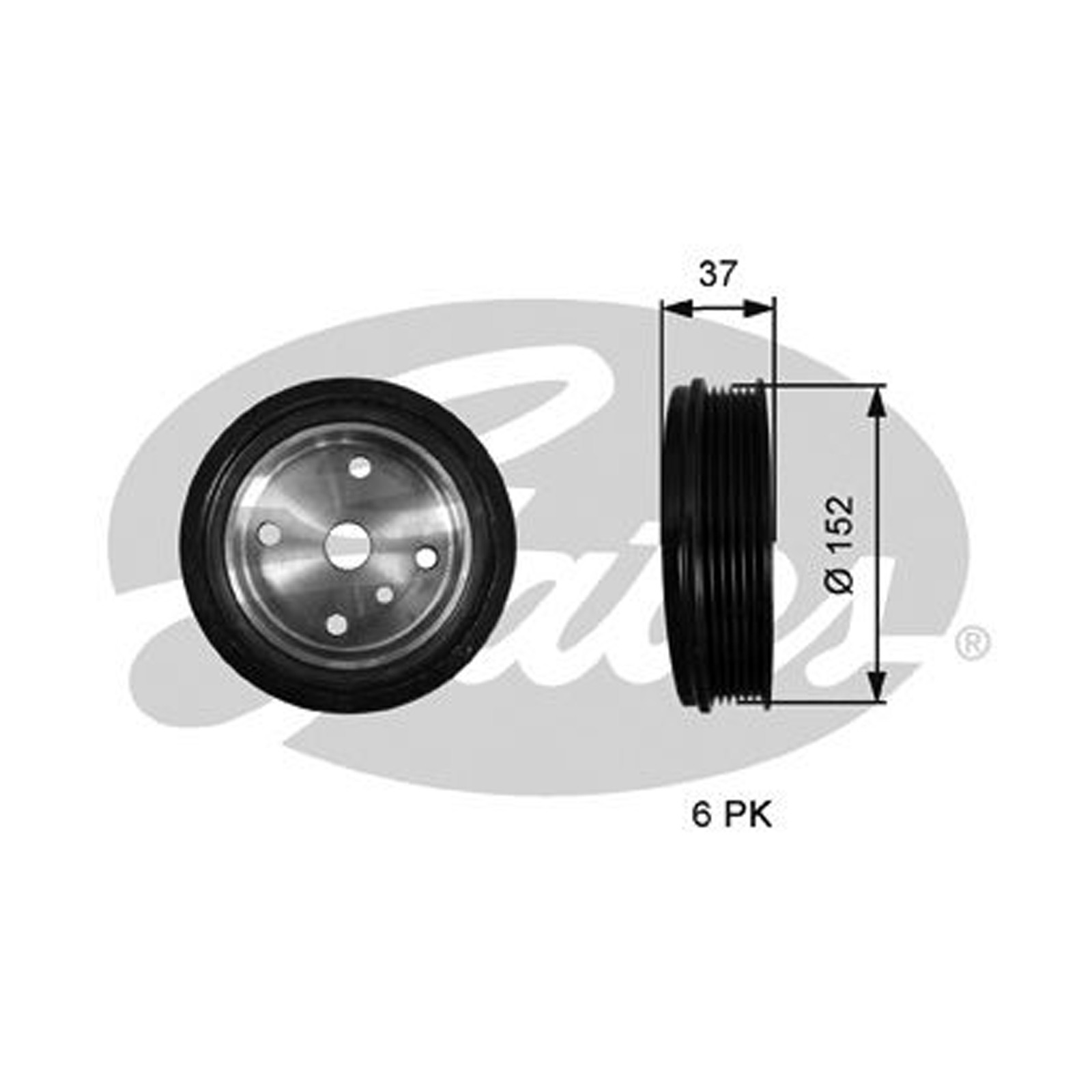 2x ✅Fits GATES TVD1137 TVD1137 TO VIBRATE THE TORSO. DAMPER ⭐UK Seller⭐ - Image 11