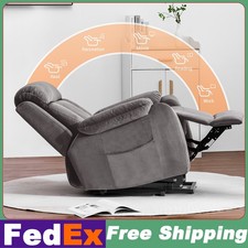 Living Room Recliner Chair Electric Power Lift Sofa for Elderly w/Remote Control