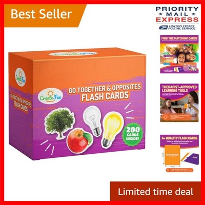 200 Educational Flash Cards for Speech Therapy & Cognitive Skill Development