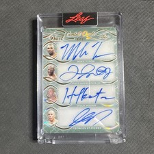 Tyson Mayweather Hogan St Pierre 2022 Pearl Combat Quads Auto 1/1 RARE