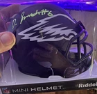 DeVonta Smith Philadelphia Eagles Signed Mini Helmet NFL Original