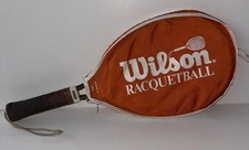 Vintage Wilson Racquetball Racquet w/ Cover Made in USA 1970s 1980s