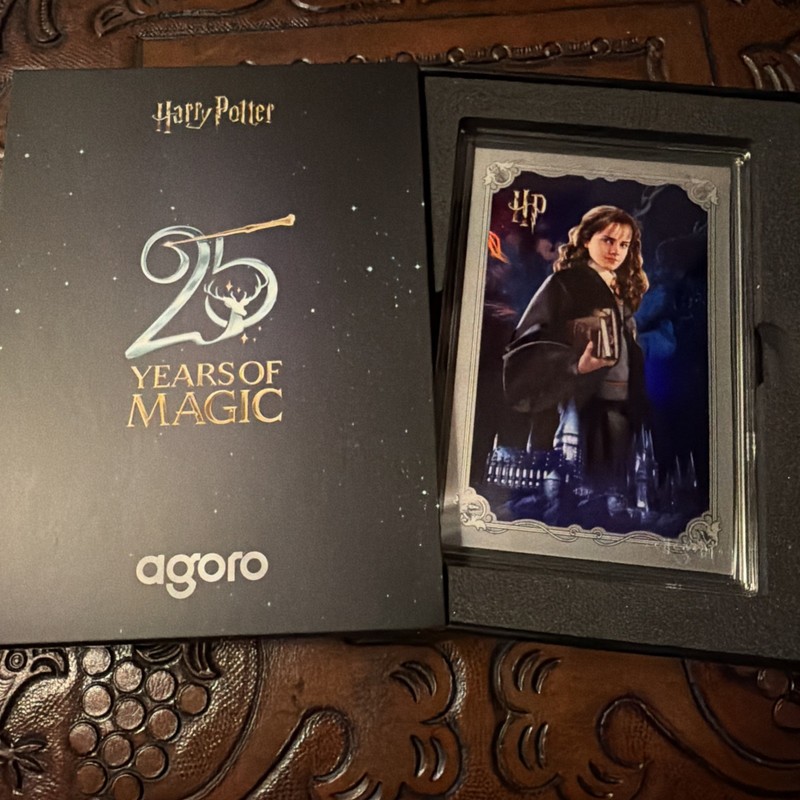Agoro Harry Potter: Hermione #1267 Of 1550 5g Pure Silver Foil Collectible.