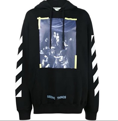 Brand New W/Tags Virgil Abloh Off White Seeing Things Caravaggio Hoodie Size XL