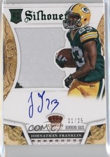 2013 Panini Crown Royale Silhouettes Green 21/25 Johnathan Franklin Auto 0a1