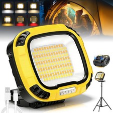 Portable Torch LED Work Light 4000LM 6 Lighting Modes 5000MAH Rechargeable NEW