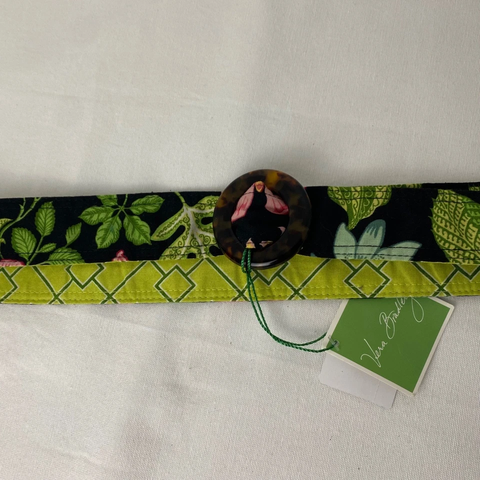 Vera Bradley Botanica Cinturón Reversible Mujer Ajustable Hebilla Tortuga Nuevo Foto 3 de 4