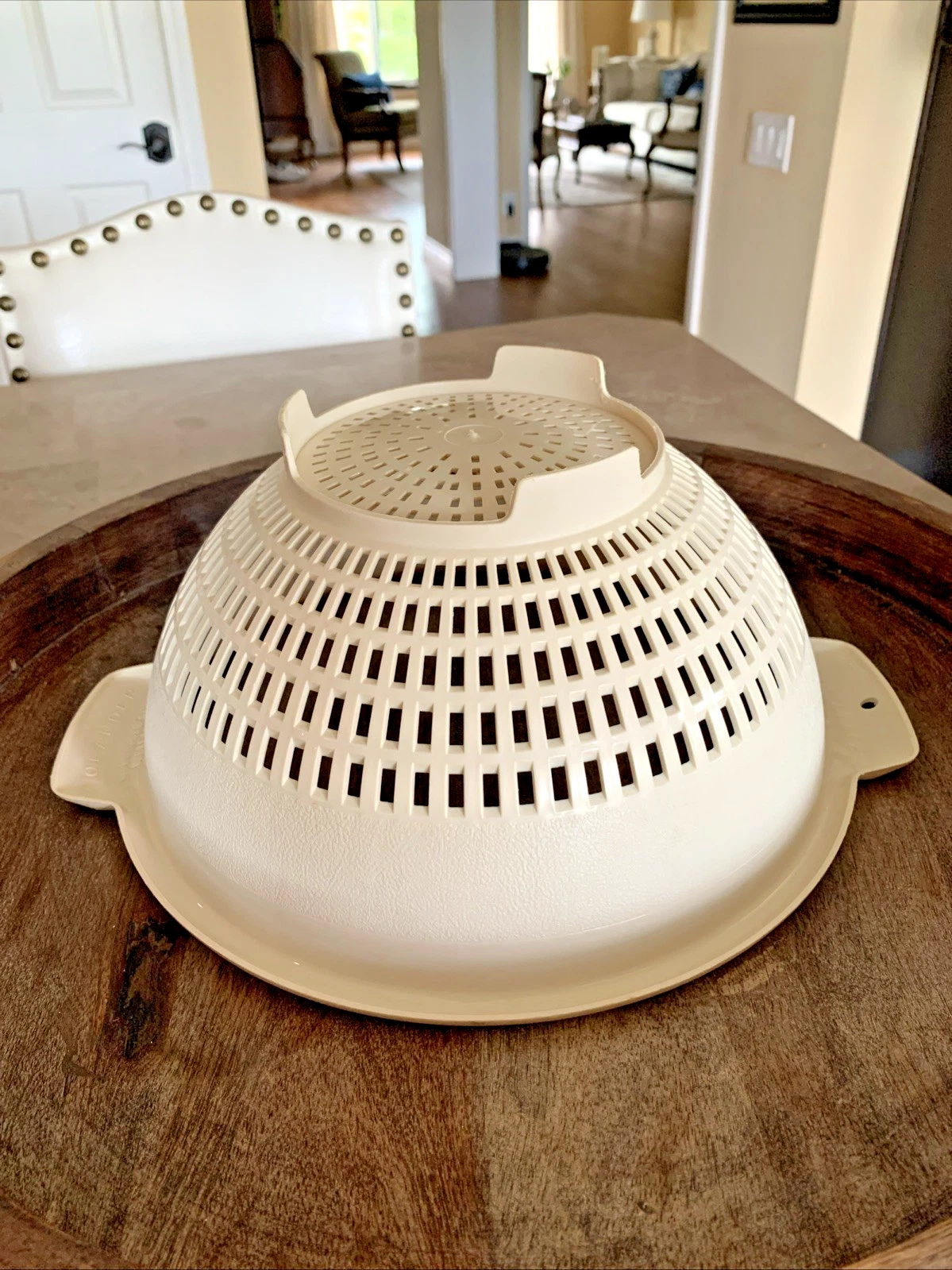 Vintage MCM Beige Villaware Colander Federal Housewares Strainer Retro Chicago