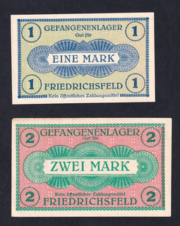 Friedrichsfeld Gefangenenlager 1 2 Mark