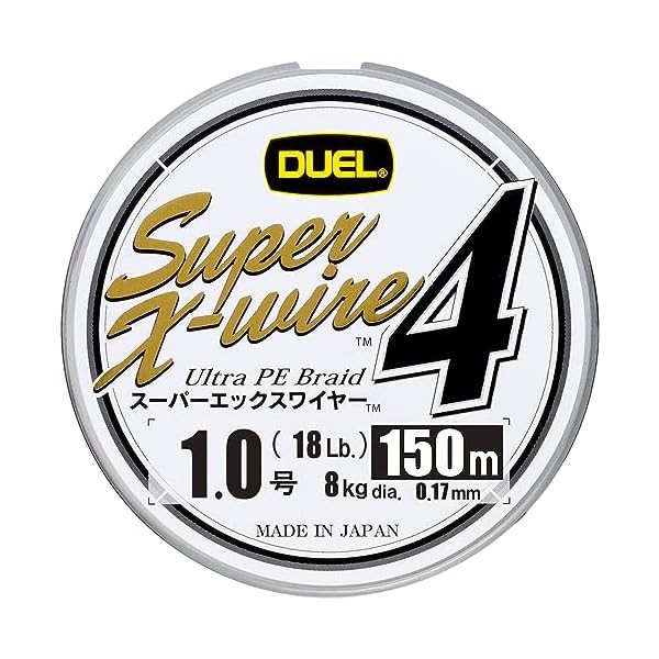 Duel PE line Super X-wire 4 150m 1.0: 18lb Silver H3581-S F/S w/Tracking# Ja