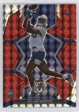 2022 Panini Mosaic Rookies Red Mosaic Prizm Jelani Woods #358 15ej