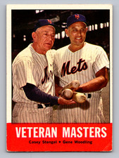 1963 Topps #43 Casey Stengel & Gene Woodling New York Mets