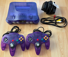 Nintendo 64 N64 Console - Funtastic Purple Grape Mint Con - Ready To Play!! PAL