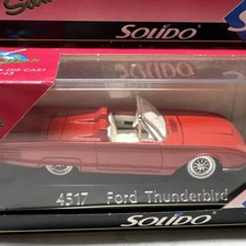 Solido 1961 Ford Thunderbird Convertible 1/43 W/CASE #4517 Diecast