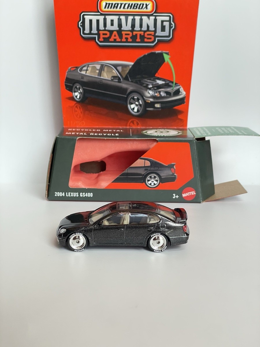 2026 Matchbox Moving Parts 2004 Lexus GS400 Black - CUSTOM WHEEL