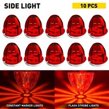 2-10pcs Big Led Watermelon Marker Light Red Indicator Lamp For Semi Truck 12v 2-10pcs Big Led Watermelon Marker Light Red Indicator Lamp For Semi Truck 12v