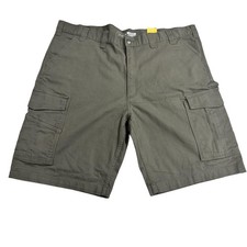 Carhartt Shorts Mens 44 Green Rugged Flex Relaxed Fit Canvas Cargo Work Outdoor