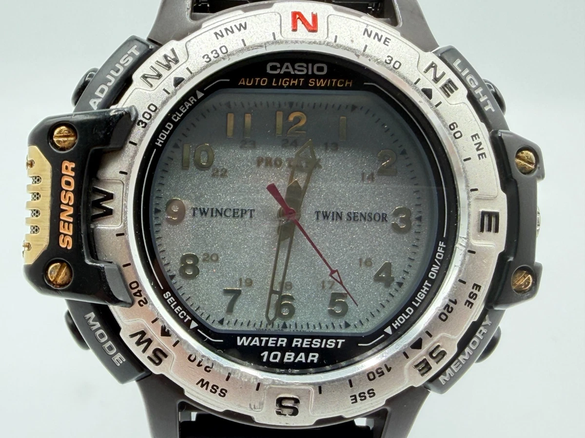 Reloj de cuarzo Casio Pro Trek PRT-50 doble sensor Ana-Digi