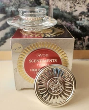 Avon Scentiments Topaze Cream Sachet w/Box Vintage Vanity Collectible. EMPTY