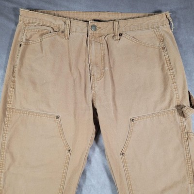 no boundaries double-knee pants ⁡ No Boundaries Double Knee Pants Mens 36x28 Khaki Workwear