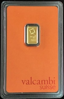 VALCAMBI SUISSE GOLD 1 GRAM 999.9 FINE BAR CHI ESSAYEUR FONDEUR IN COA CARD
