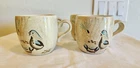 Vintage Rare 1950s MCM Large Red Wing Bob White Quail Coffee Mug Set of 4