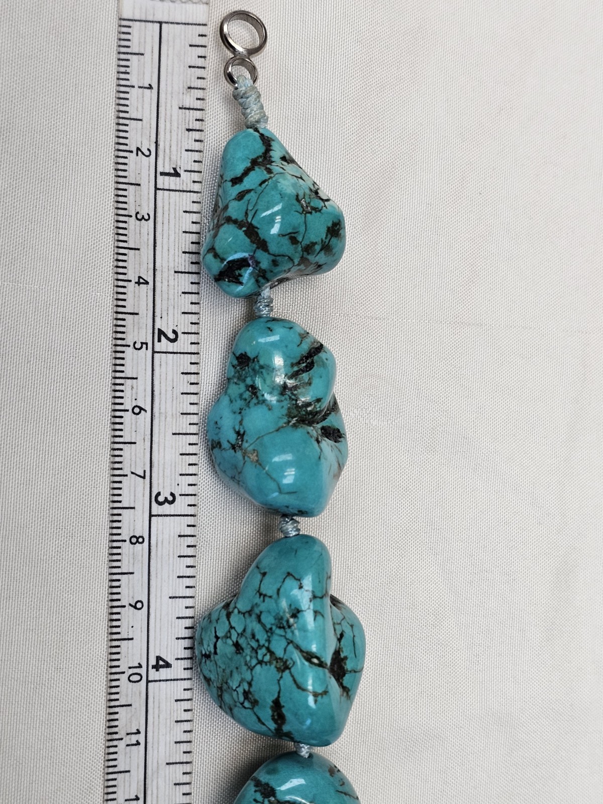 Beautiful Turquoise Statement Piece Necklace - image 20