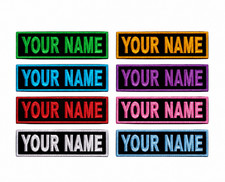 "LOVE IT", CUSTOM EMBROIDERED NAME TAG 5IN X 1.5IN SIZE
