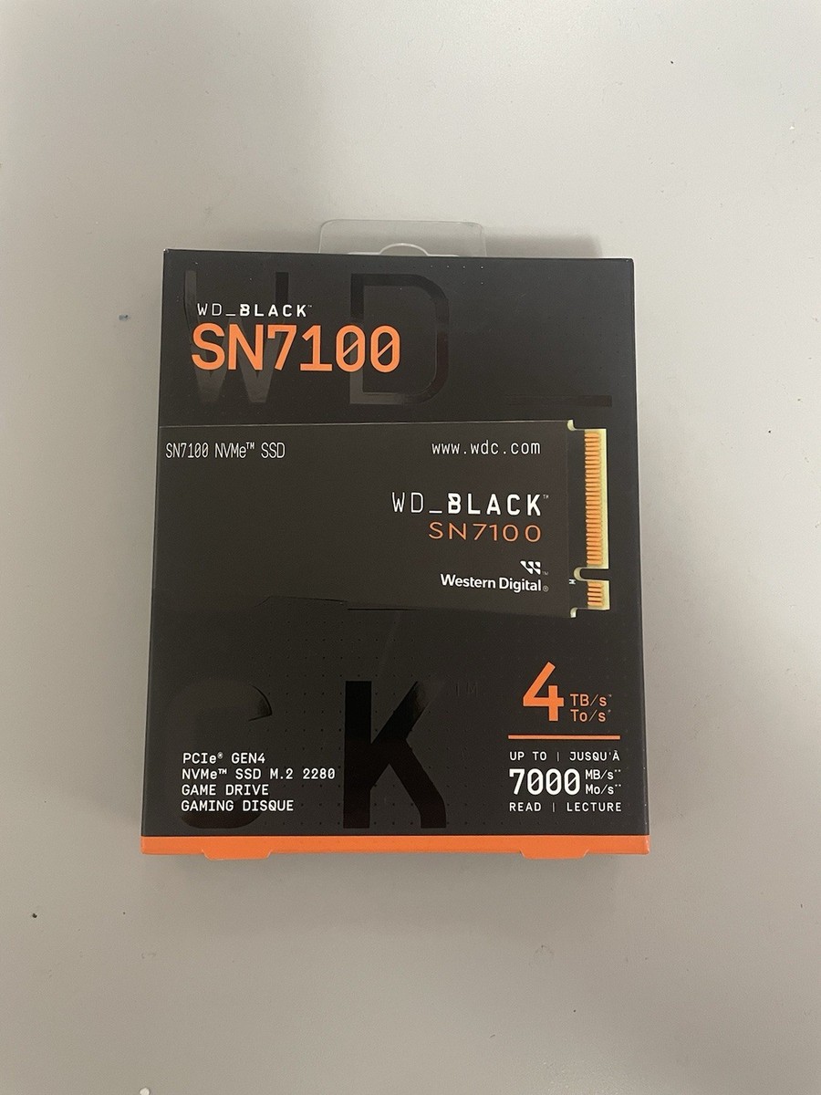 WD BLACK 4TB SN7100 NVMe Internal Gaming SSD M.2 2280 7,000