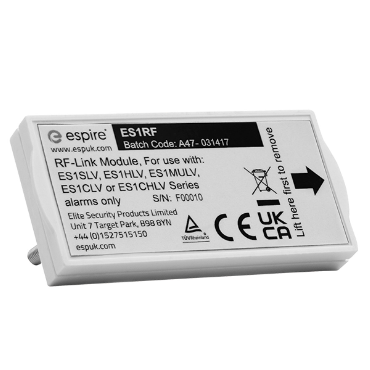 ESP Espire RF Module for Mains Powered Alarms with 10 Year Battery - ES1RF