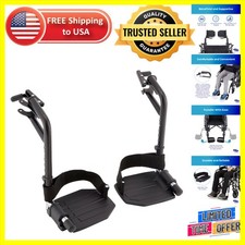 Tool-Free Swing-Away Wheelchair Footrest with Adjustable Length Locking Design