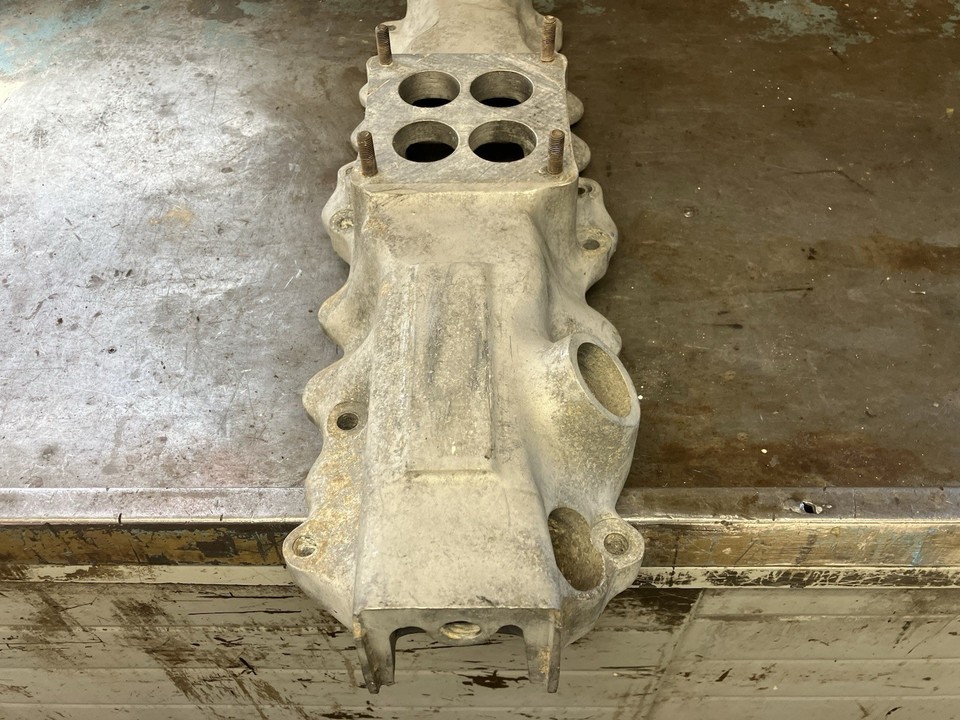 1949-53 ford flathead 4 barrel intake manifold. Someone removed the ...