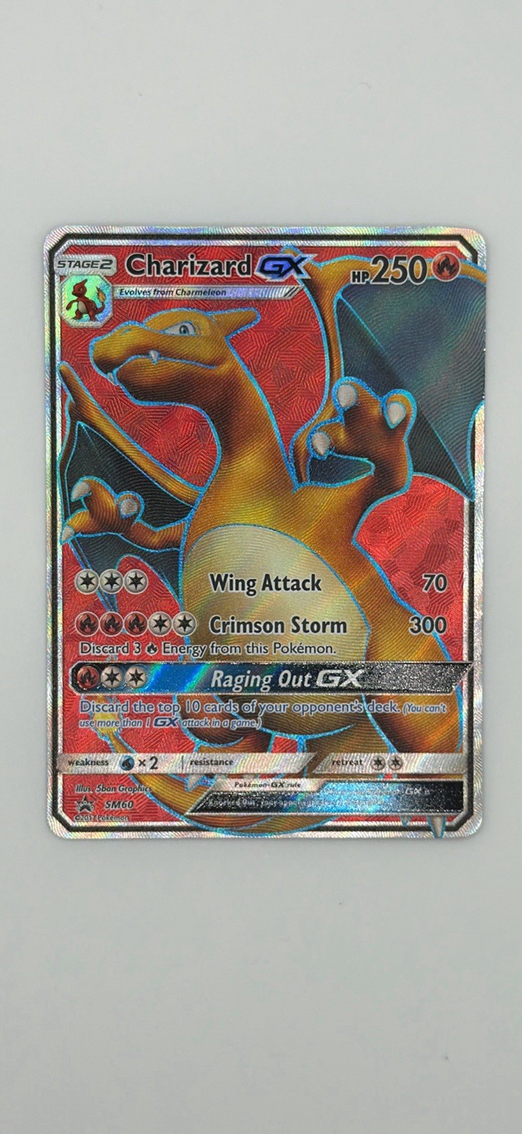 Charizard GX - SM60 - Black Star Promo - Pokemon TCG - MP - HOLO