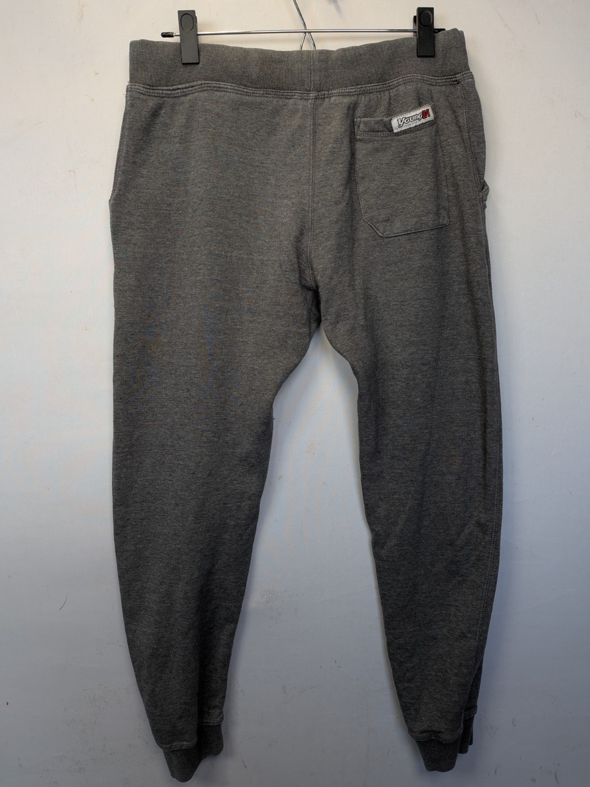 Young La Mens Medium Grey Pull String Sweatpants … - image 7