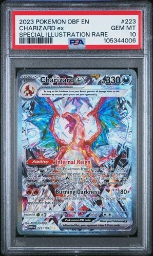 Charizard ex 223/197 Special Illustration Rare - Obsidian Flames - PSA 10