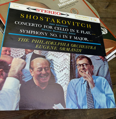 SHOSTAKOVICH Concerto Cello E Flat Symphony 1 F Major Philadelphia Ormandy