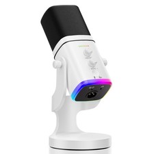 Dynamic Microphone for Gaming, USB/XLR Desktop Stand Mic with Echo Volume Con...