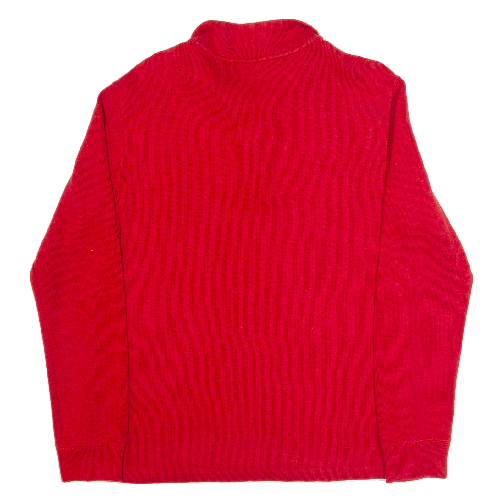 POLO RALPH LAUREN Boys Jumper Red 1/4 Zip Tight Knit XL - Picture 3 of 6