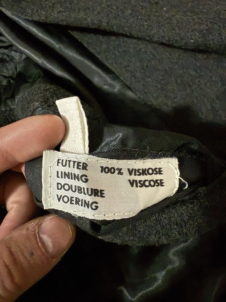 Wool Cashmere Coat Double Breasted Mens Size 42r - Image 4 of 4