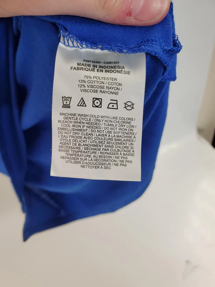 Dallas Cowboys Shirt Mens Small Blue White NFL Football Long Sleeve Dri Fit Nike - Image 4 of 4