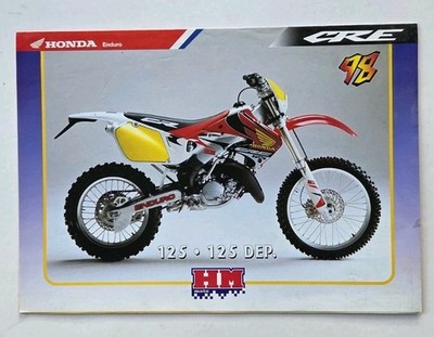 RETRO 1998 HONDA HM MOTO ITALY CRE MODELLE FAHRRADVERKAUF/TECHNIKPROSPEKT/FLYER