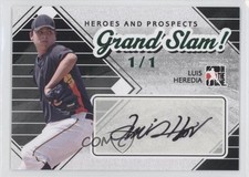 2011 ITG Heroes and Prospects Grand Slam! Emerald 1/1 Luis Heredia Auto 2b2