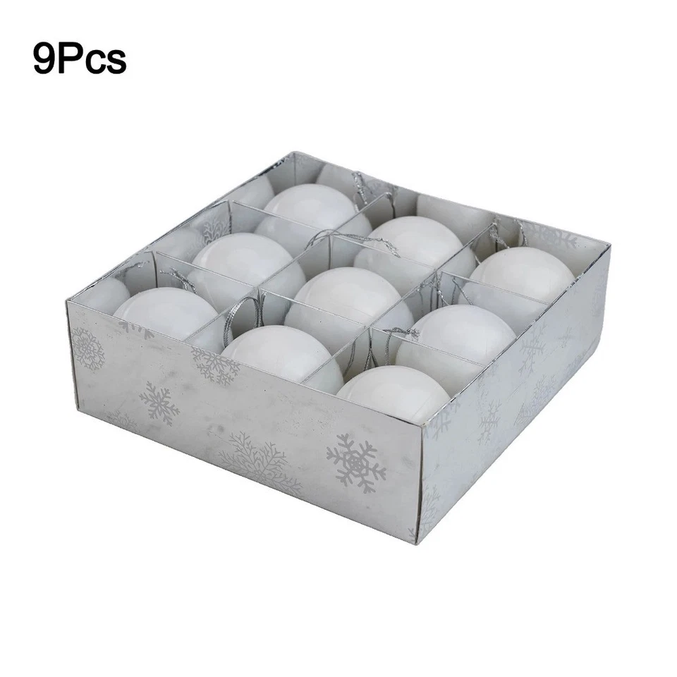 Christmas Bauble Xmas Tree Hanging PVC Lightweight Pearl Ball 6cm Party Ornament - Image 3 of 4