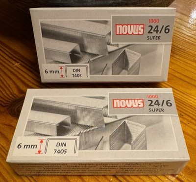 Novus Heftklammer Super 24/6  - 10 Packungen 