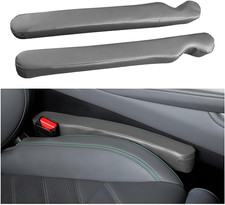 Car Seat Gap Filler, 2PCS Soft Foam Leather Vehicle Seat Crevice Blocker Stop Th